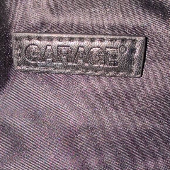 Garage Crossbody Purse Hip Pack in Black with 2 Zip up Pockets Adjustable Strap - Picture 4 of 4